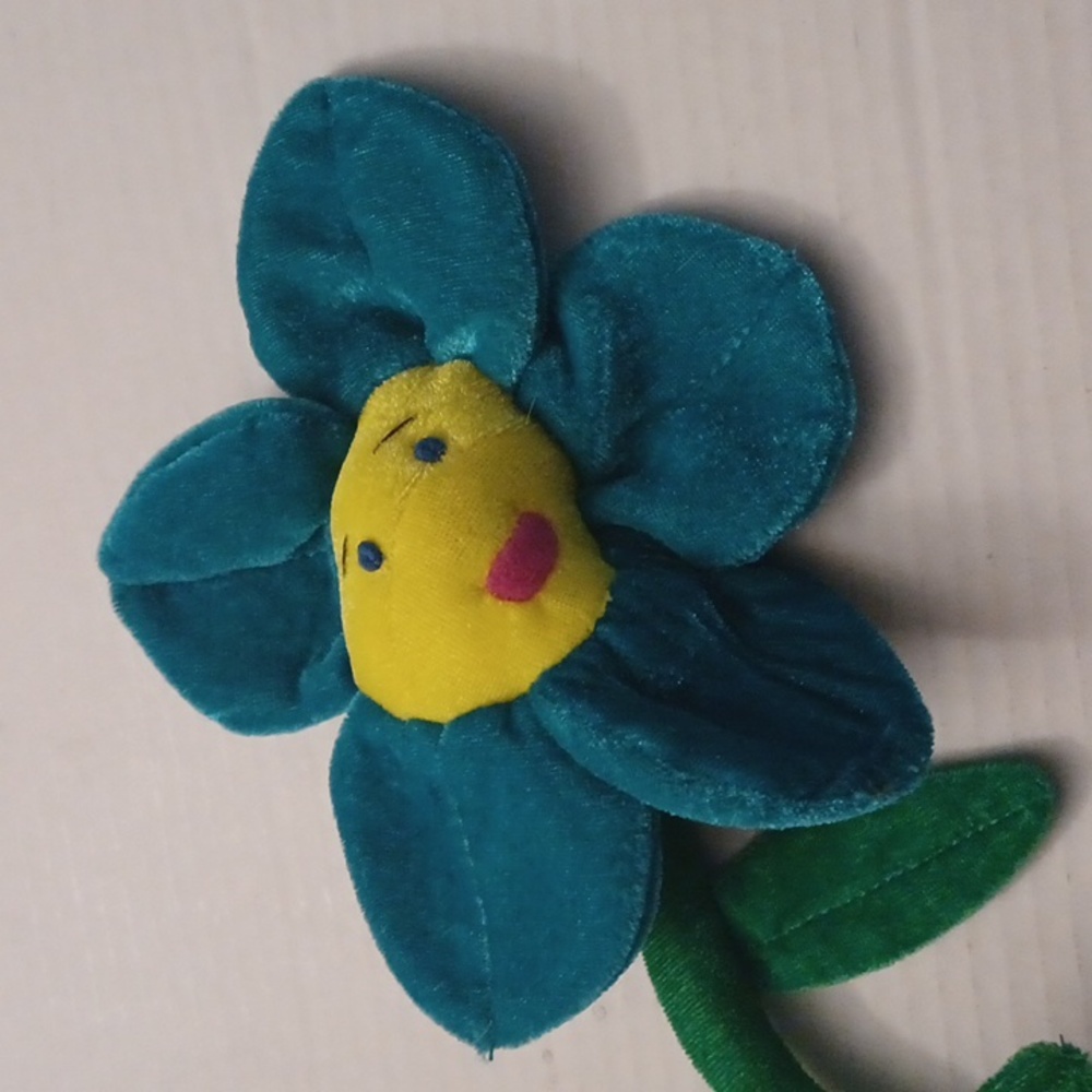 4/$40 Blue Plush Flower